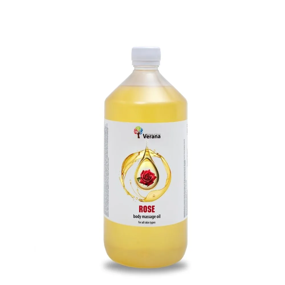 Verana Huile de massage à la rose 1L