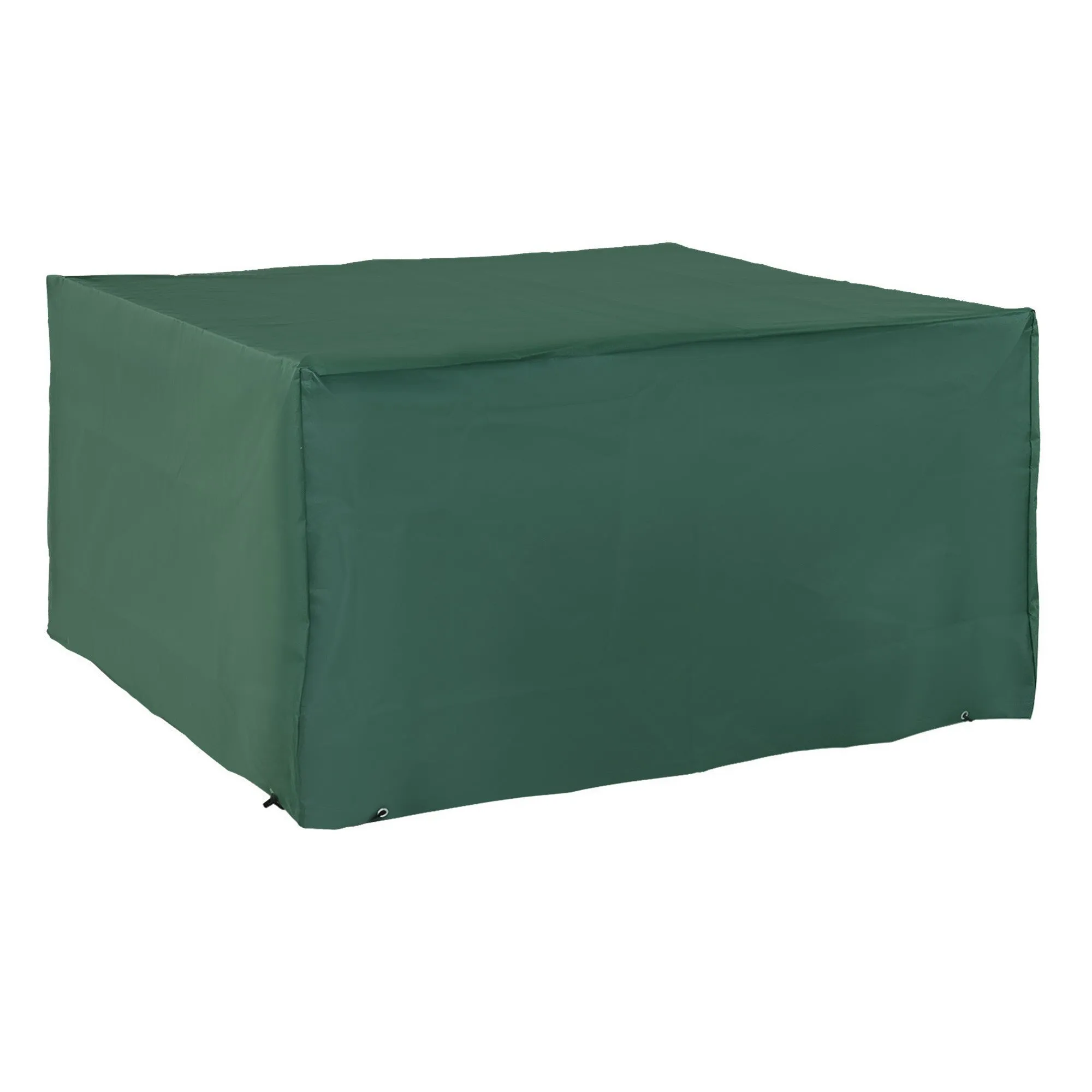 135 x 135 x 75 cm Outdoor Garden Furniture Cover Green Waterproof Anti-UV 600D Heavy Duty Oxford Fabric Patio Furniture Cover for Rectangular Sofa Table Set
