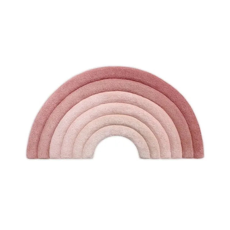 alfombra maison deux rainbow rusty pink