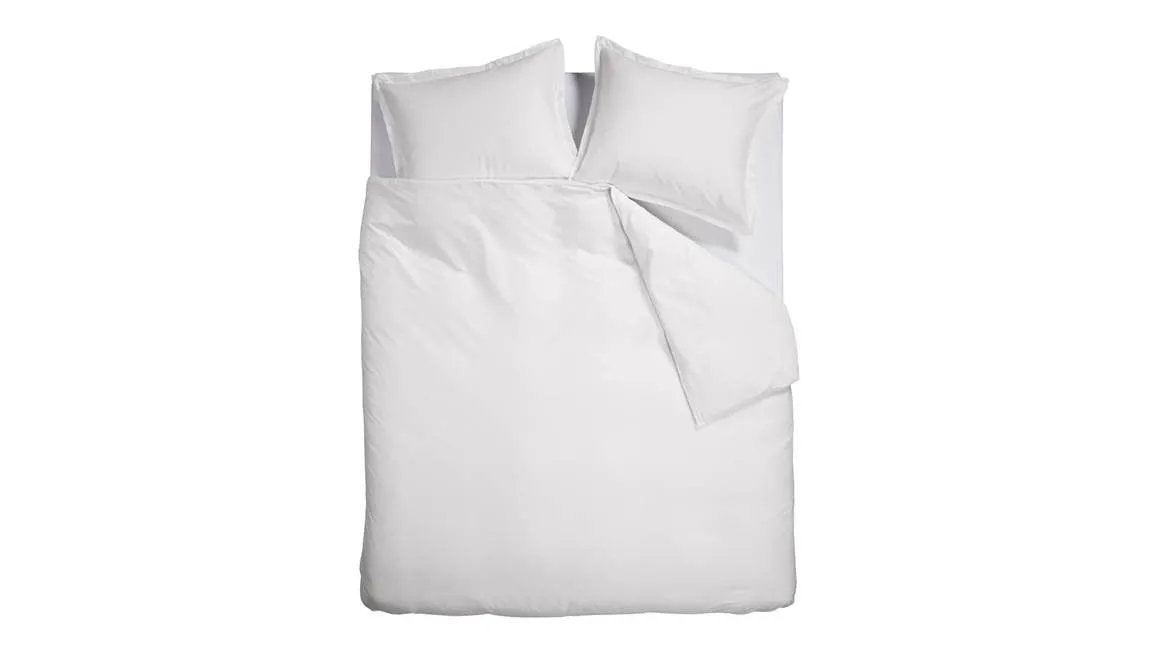 Ambiante Bambou Uni housse de couette blanc