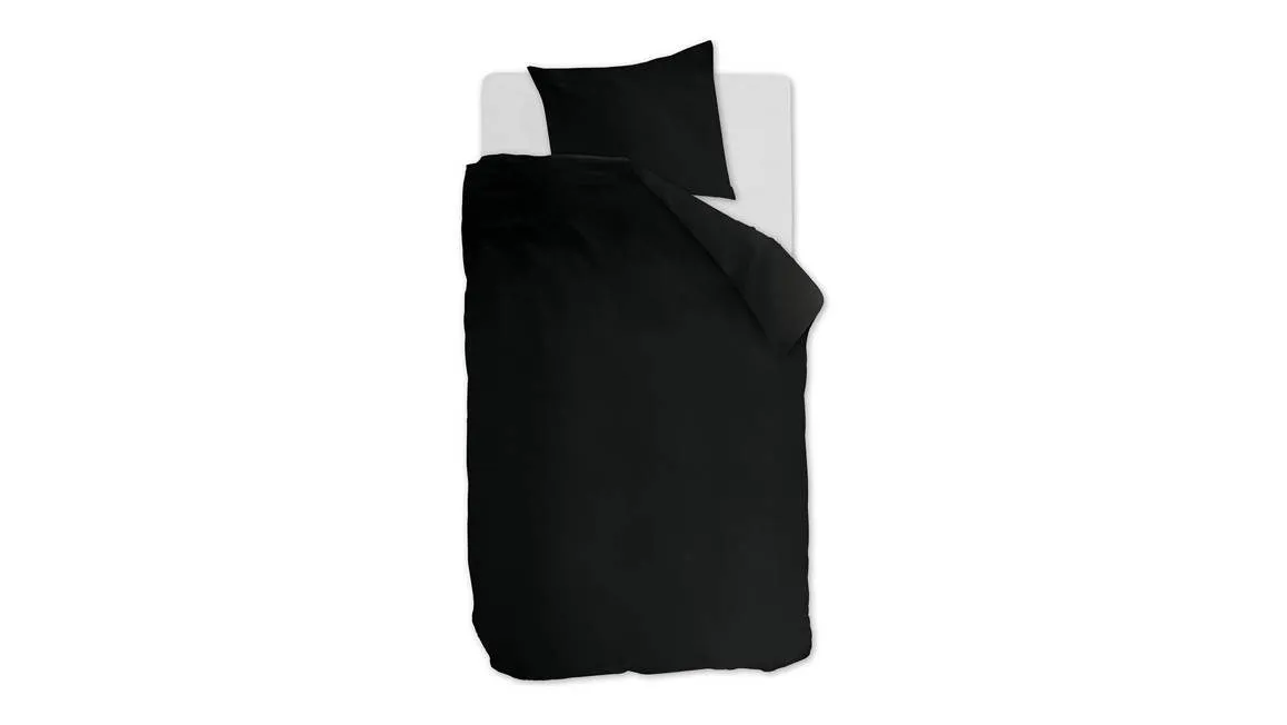 Ambiante Cotton Uni housse de couette noir