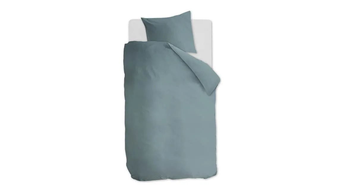 Ambiante Cotton Uni housse de couette bleu