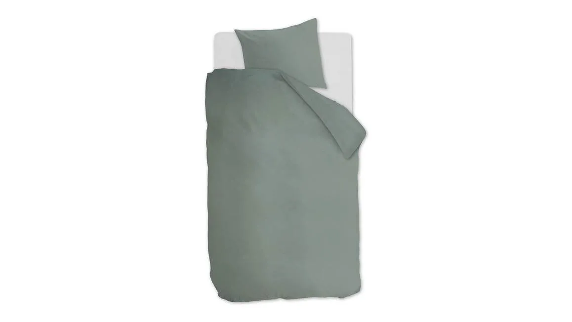 Ambiante Cotton Uni housse de couette vert