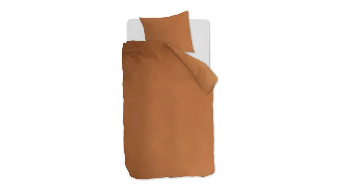Ambiante Cotton Uni housse de couette orange