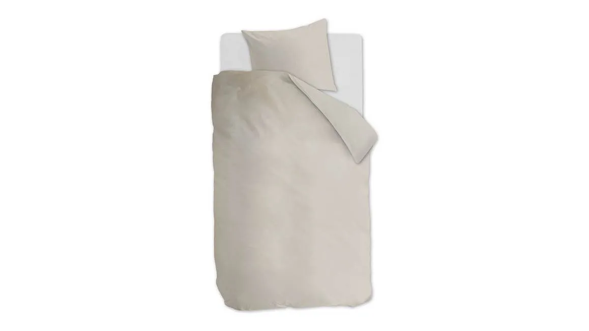 Ambiante Cotton Uni housse de couette sable
