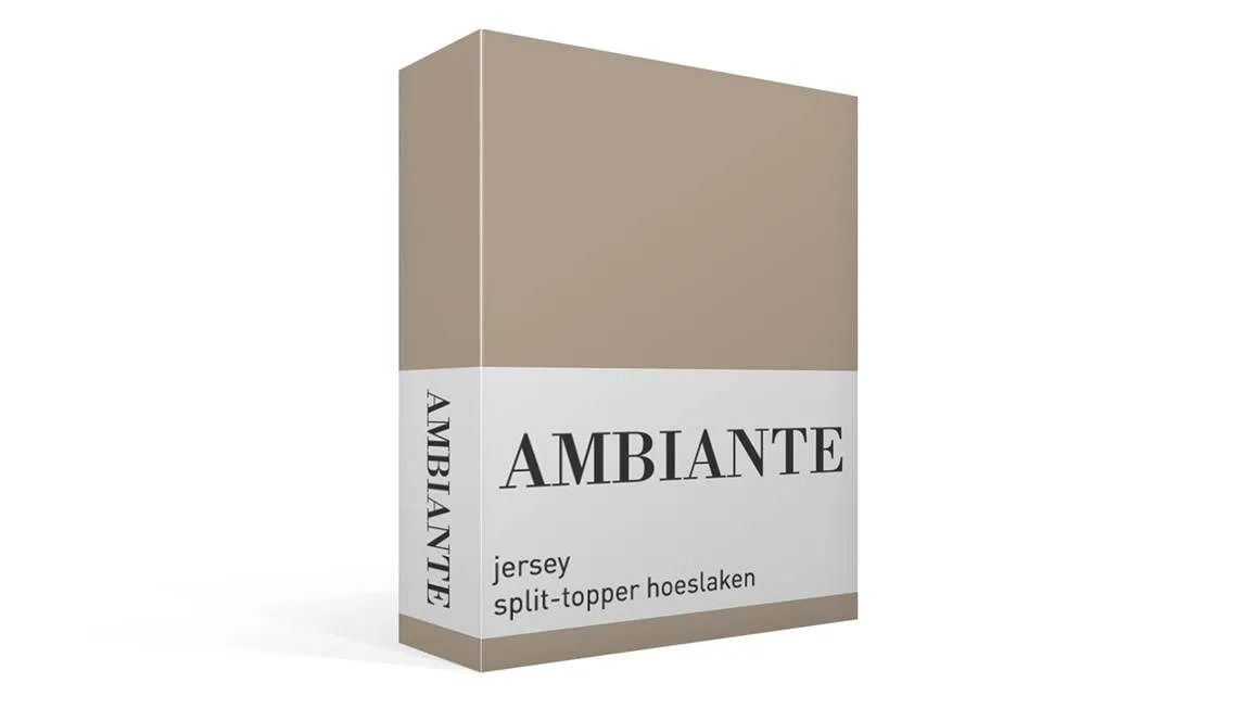Ambiante drap-housse surmatelas TR jersey taupe