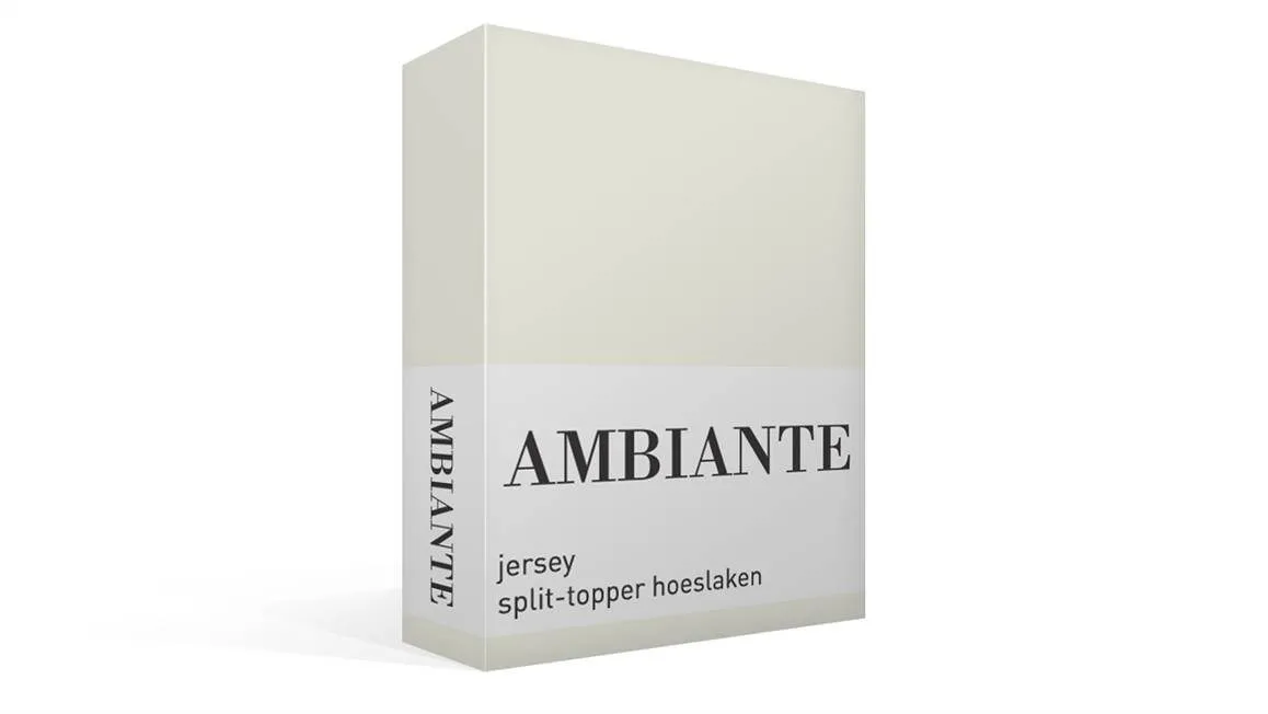 Ambiante drap-housse surmatelas TR jersey blanc cassé