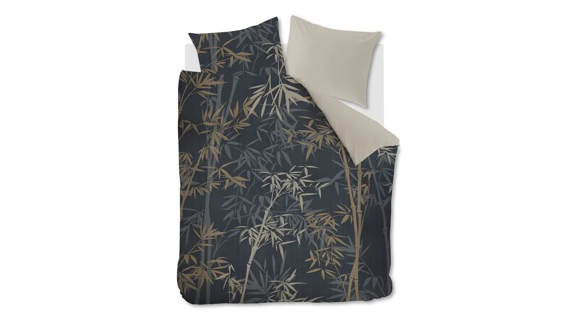 Ambiante Kay housse de couette bleu foncé