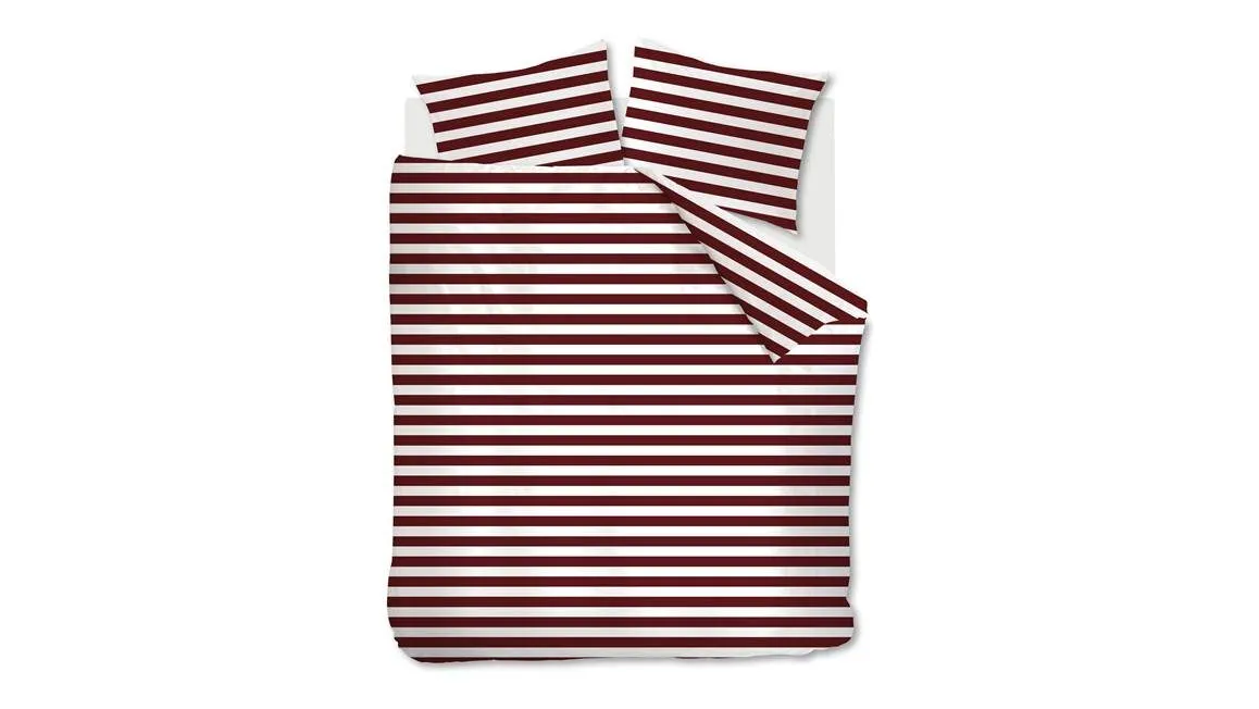 Ambiante Orsin housse de couette rouge foncé