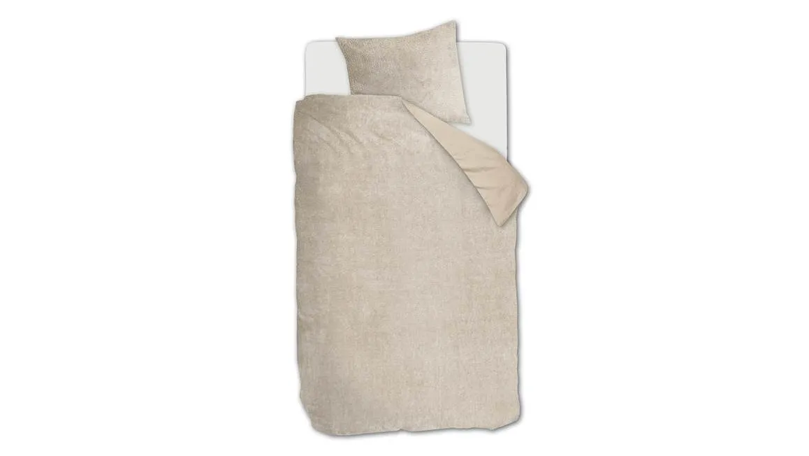 Ambiante Plush housse de couette sable