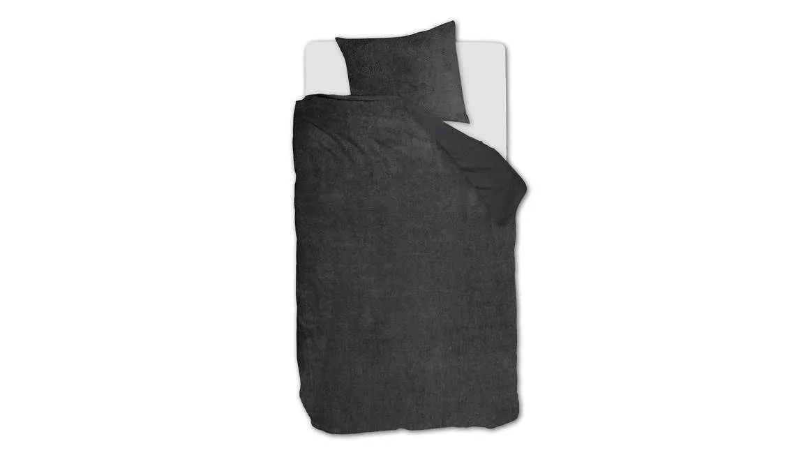 Ambiante Plush housse de couette anthracite