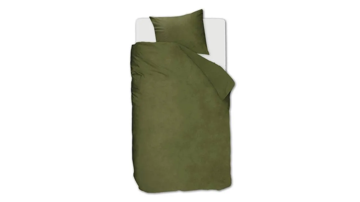 Ambiante Velvety housse de couette vert