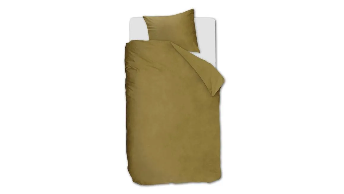 Ambiante Velvety housse de couette ocre