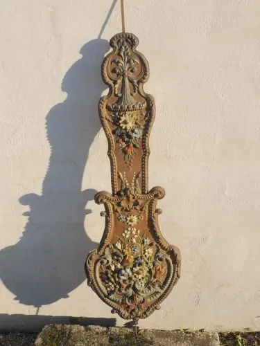 -ANCIEN BALANCIER FLEURI de COMTOISE MODELE Français LE TRIOMPHANT CLOCK  D