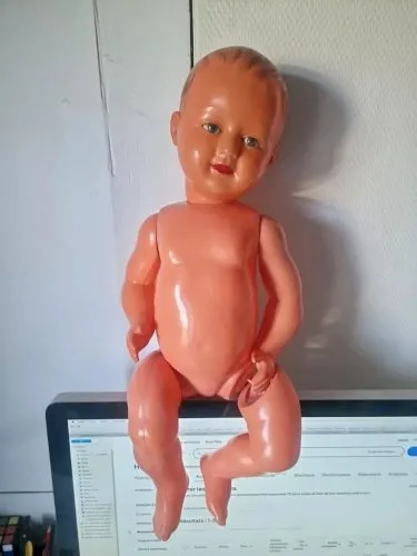 Ancien poupon baigneur SNF taille 57 cm en plastique