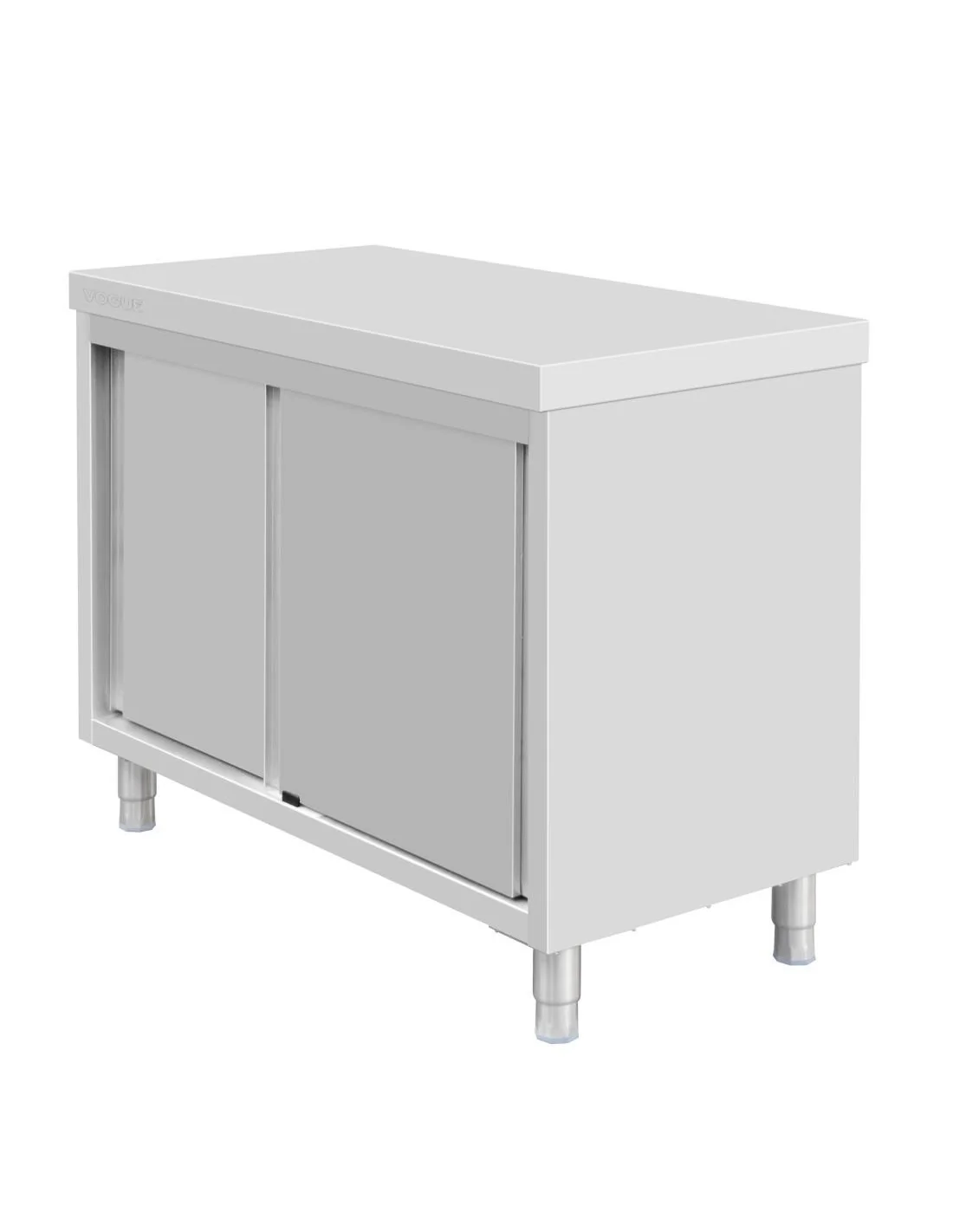Armoire sur pieds en acier inoxydable Vogue 900x1200x600mm