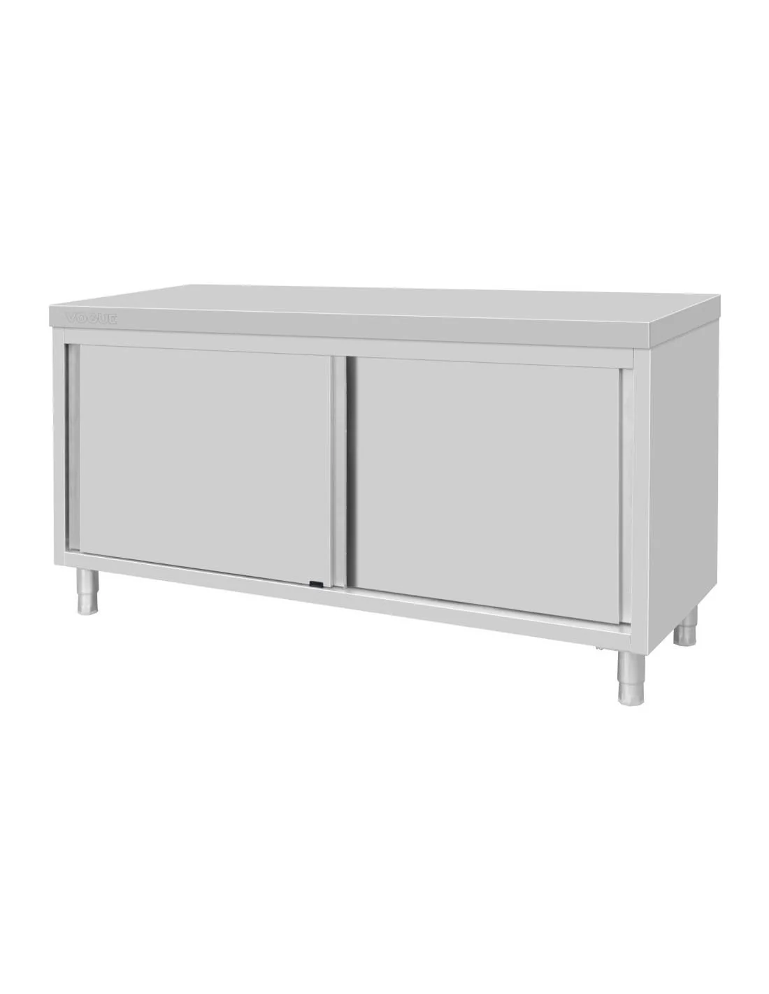 Armoire sur pieds en acier inoxydable Vogue 900x1800x600mm