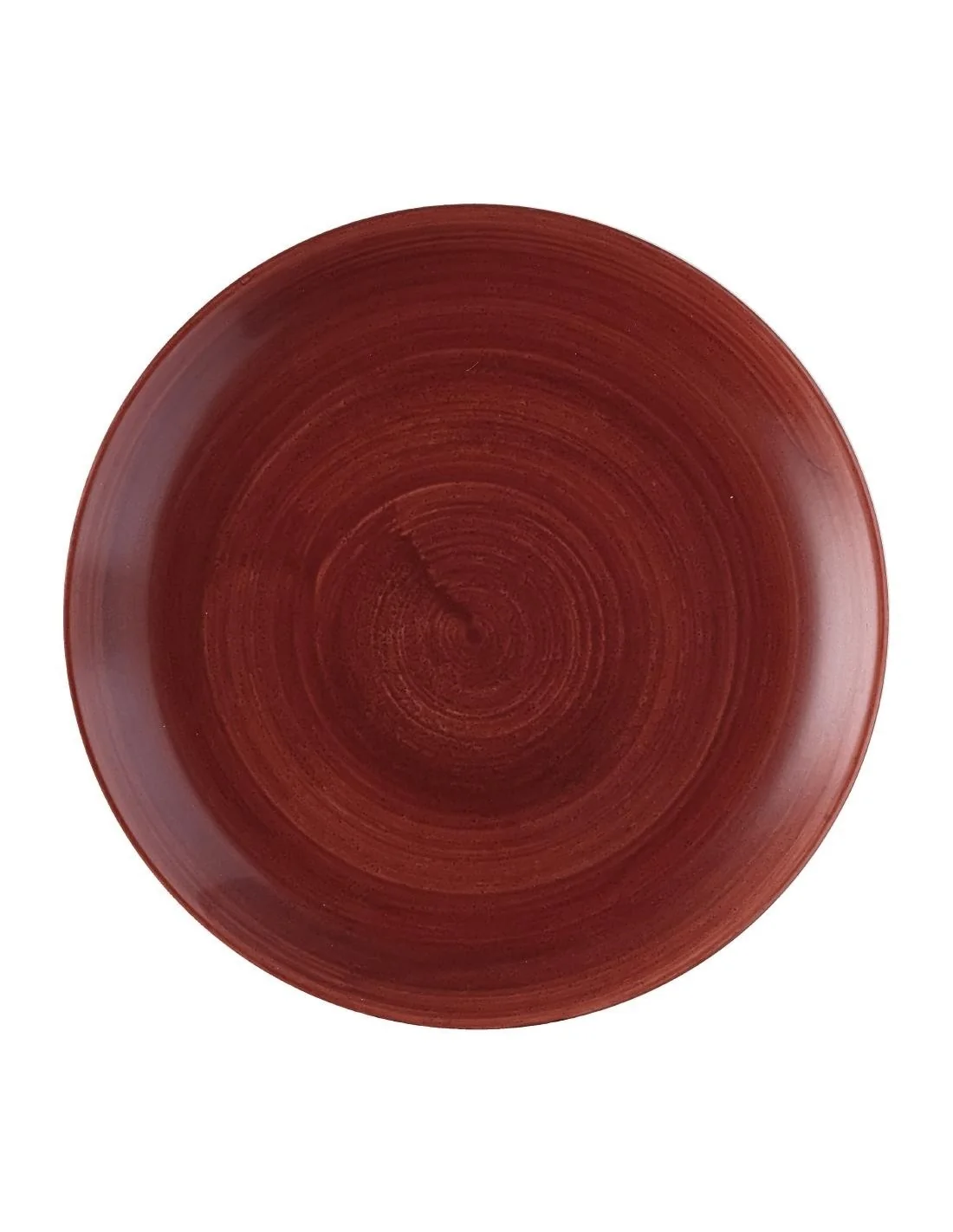 Assiettes avec rebord Churchill Stonecast Patina Evolve Red Rust 260mm (Lot de 12)