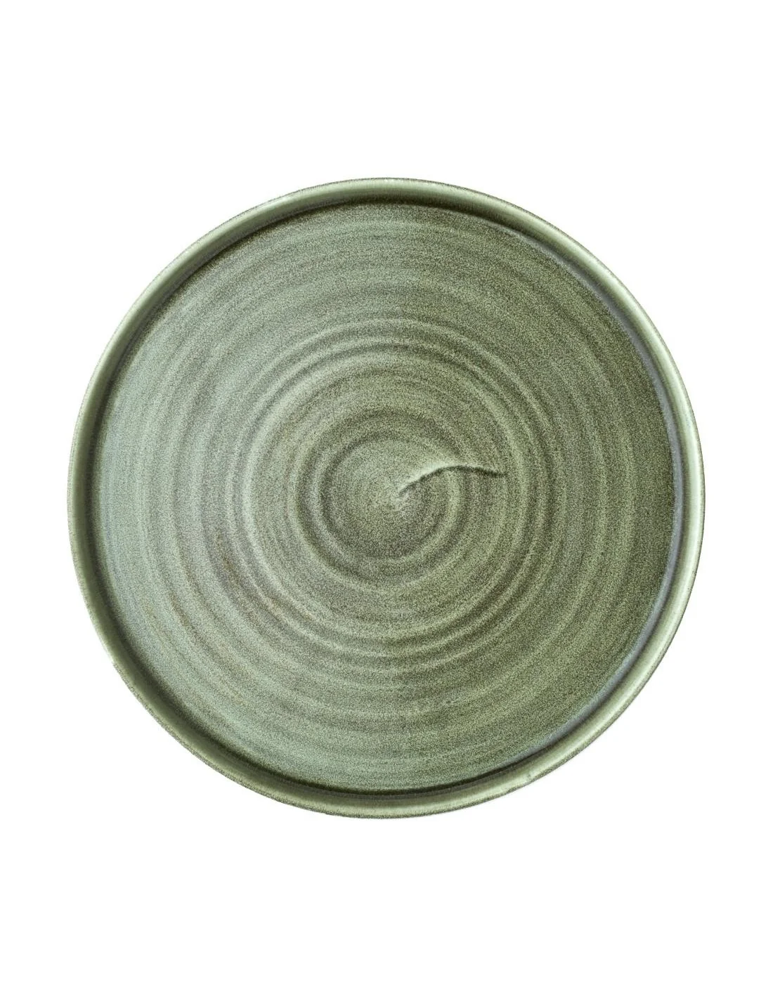 Assiettes avec rebord Churchill Stonecast Patina Green 260mm (Lot de 6)