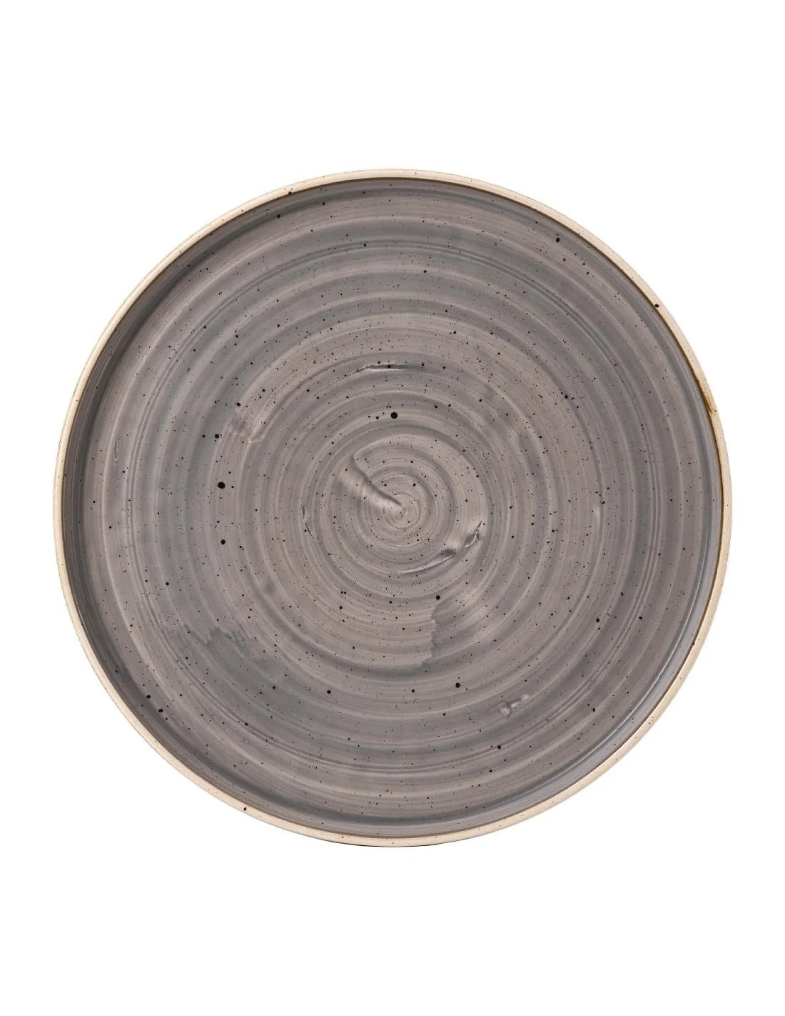 Assiettes avec rebord Churchill Stonecast Peppercorn Grey 157mm (Lot de 6)