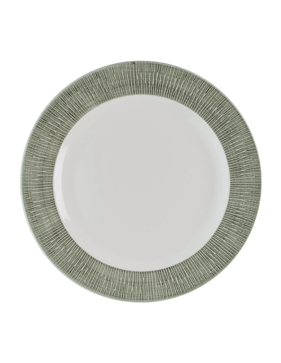 Assiettes classiques Churchill Bamboo Ceramic Spinwash Alpine 305mm (Lot de 12)