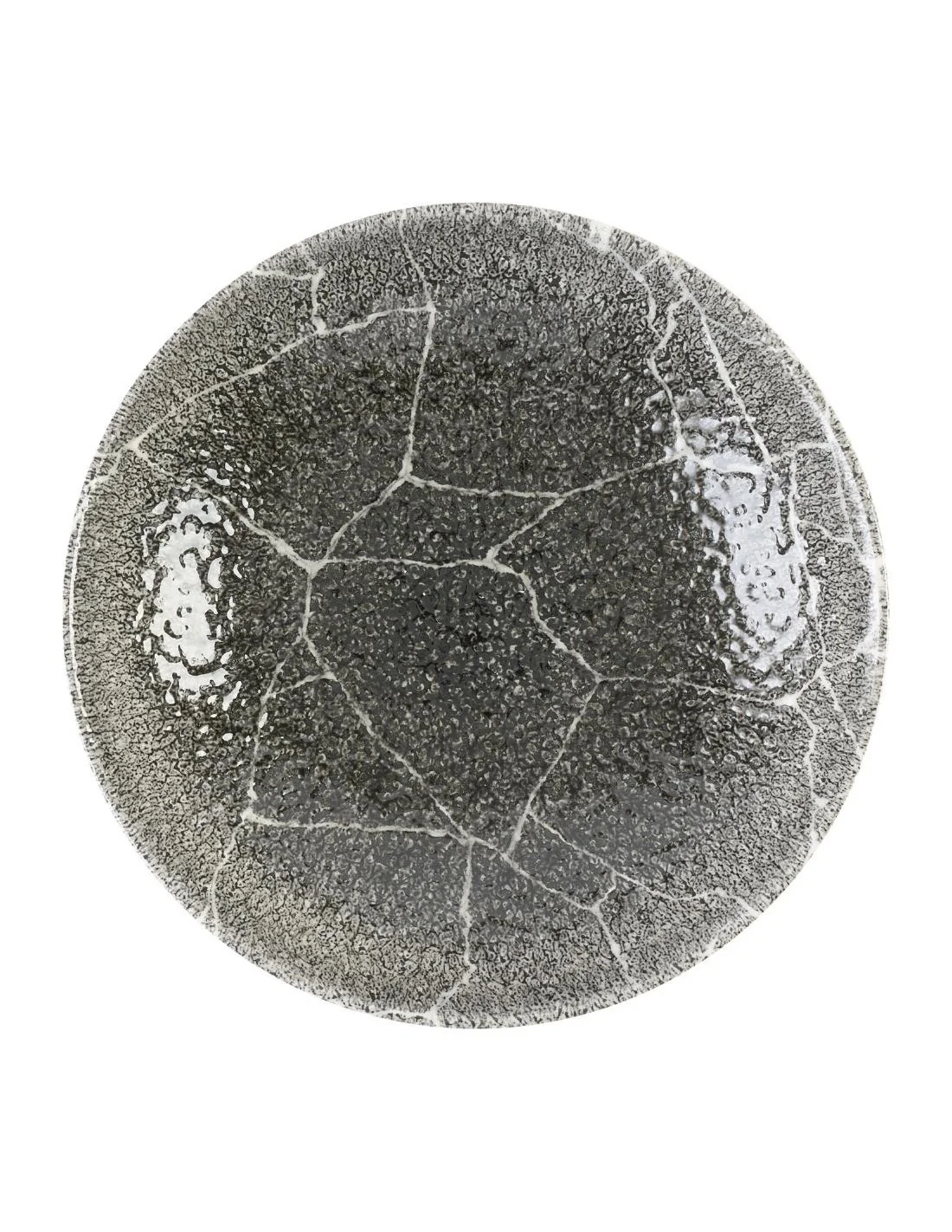 Assiettes coupes rondes Churchill Studio Prints Kintsugi Quartz Black 182mm (Lot de 12)