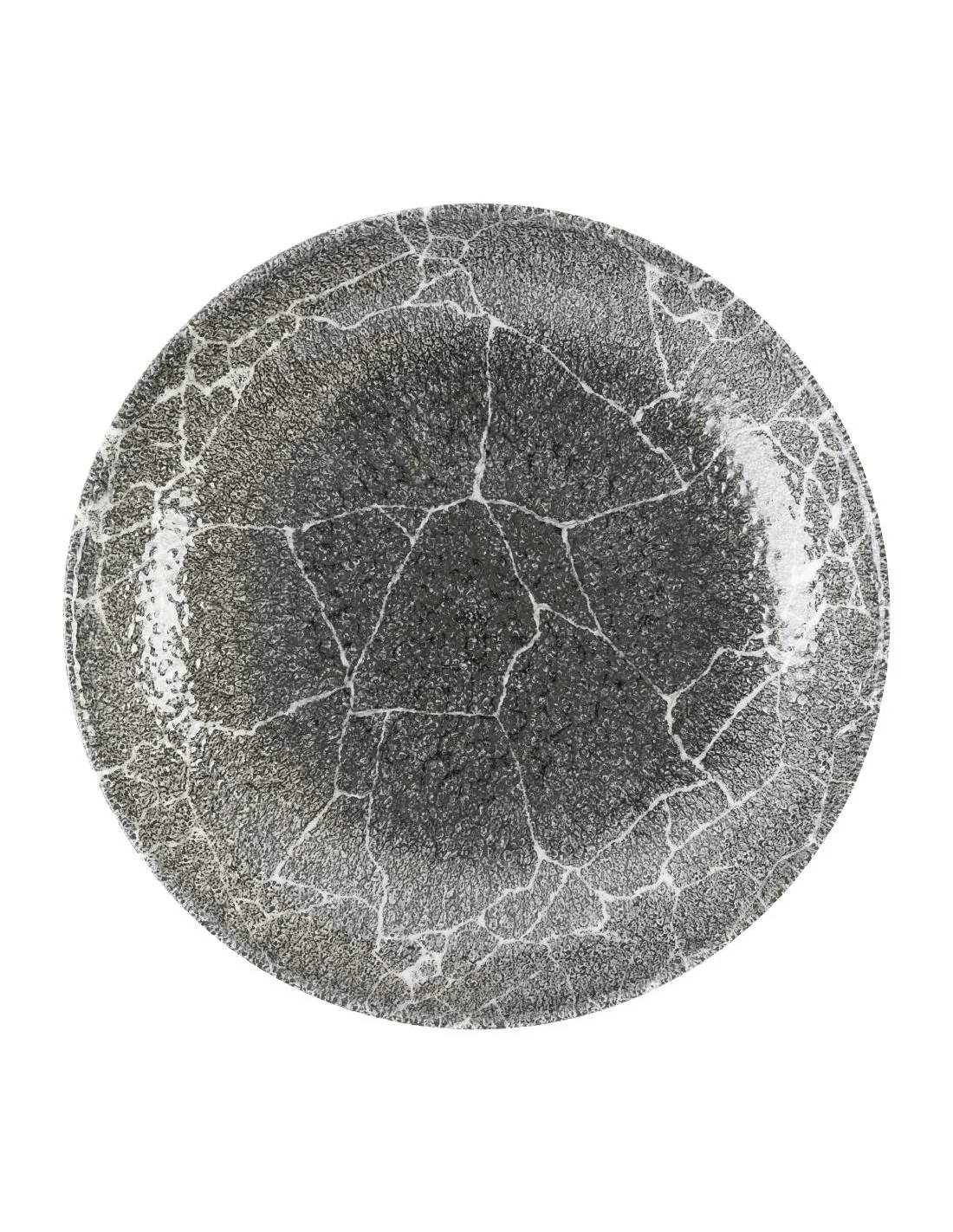 Assiettes coupes rondes Churchill Studio Prints Kintsugi Quartz Black 248mm (Lot de 12)