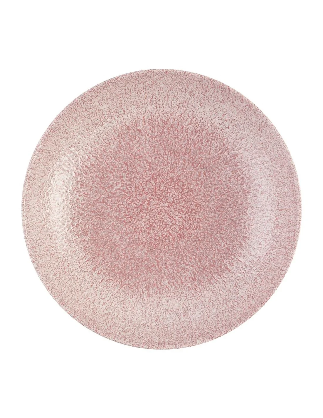 Assiettes coupes rondes Churchill Studio Prints Raku Rose Quartz Pink 248mm (Lot de 12)