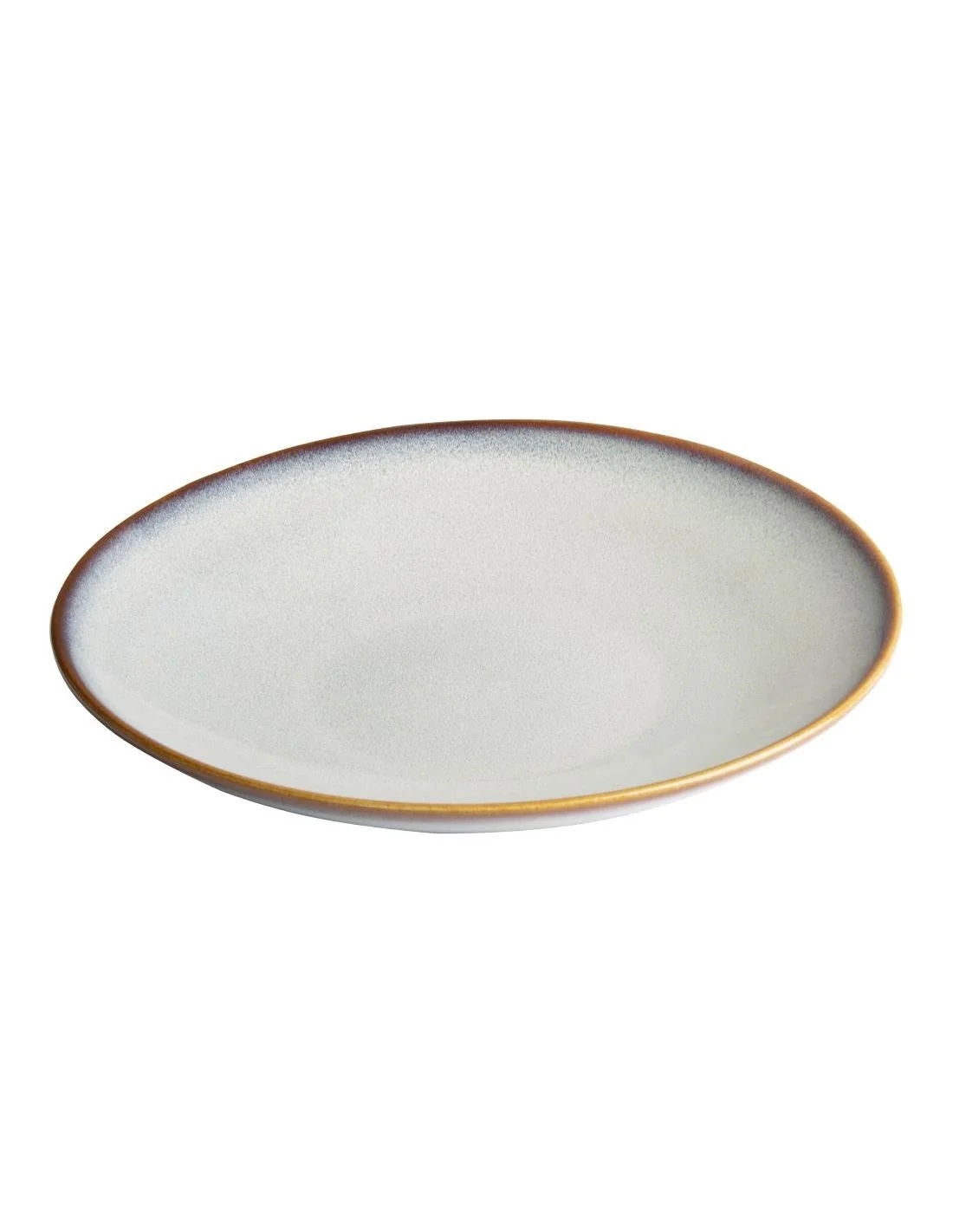 Assiettes creuses Olympia Drift gris uni 260 mm (lot de 4)