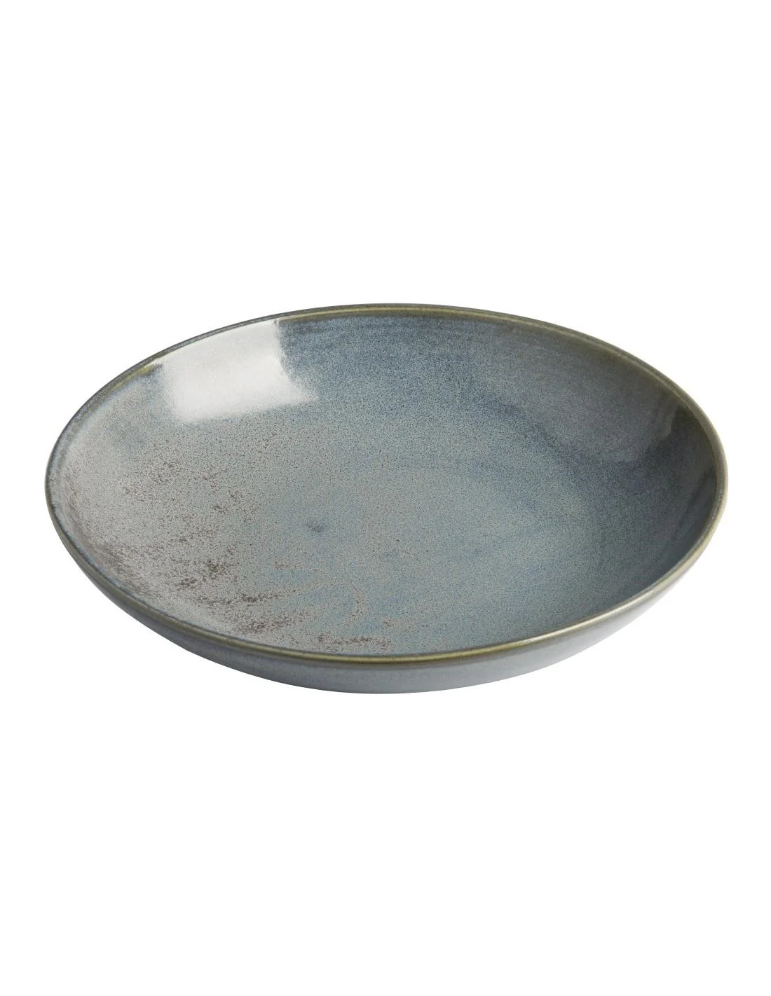 Assiettes creuses Olympia Ember Blue 230mm (lot de 4)