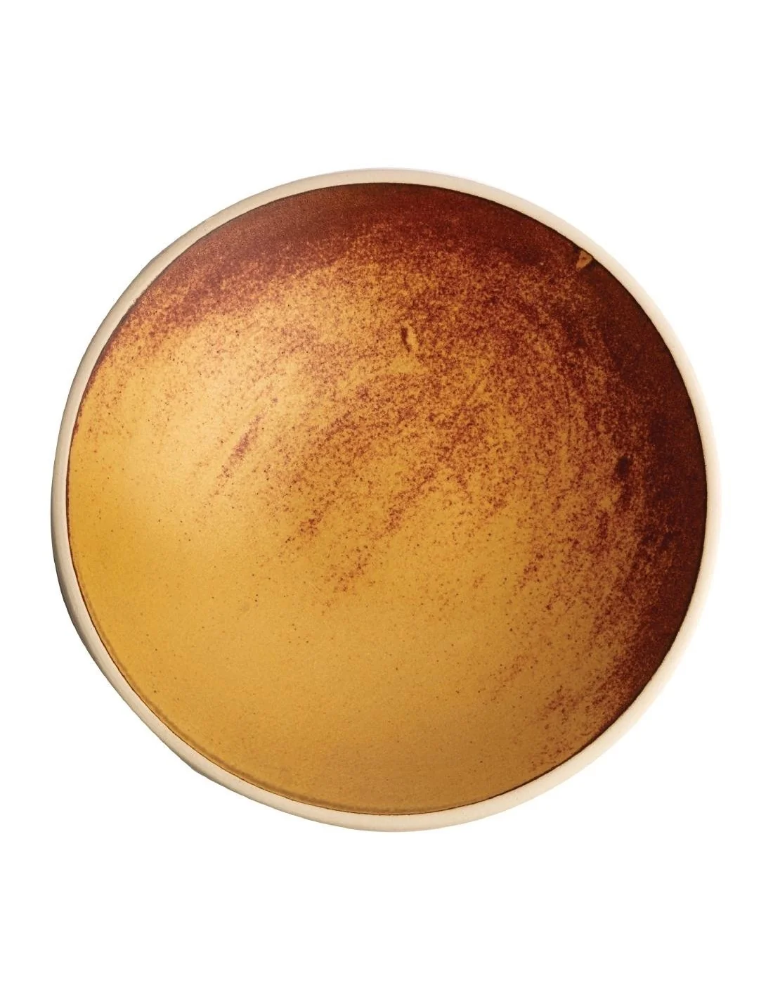 Assiettes creuses terre de sienne Olympia Canvas 200mm (lot de 6)