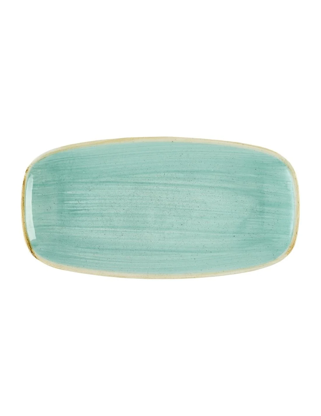 Assiettes oblongues Churchill Stonecast Mint No. 3 (298 x 153mm) (Lot de 12)