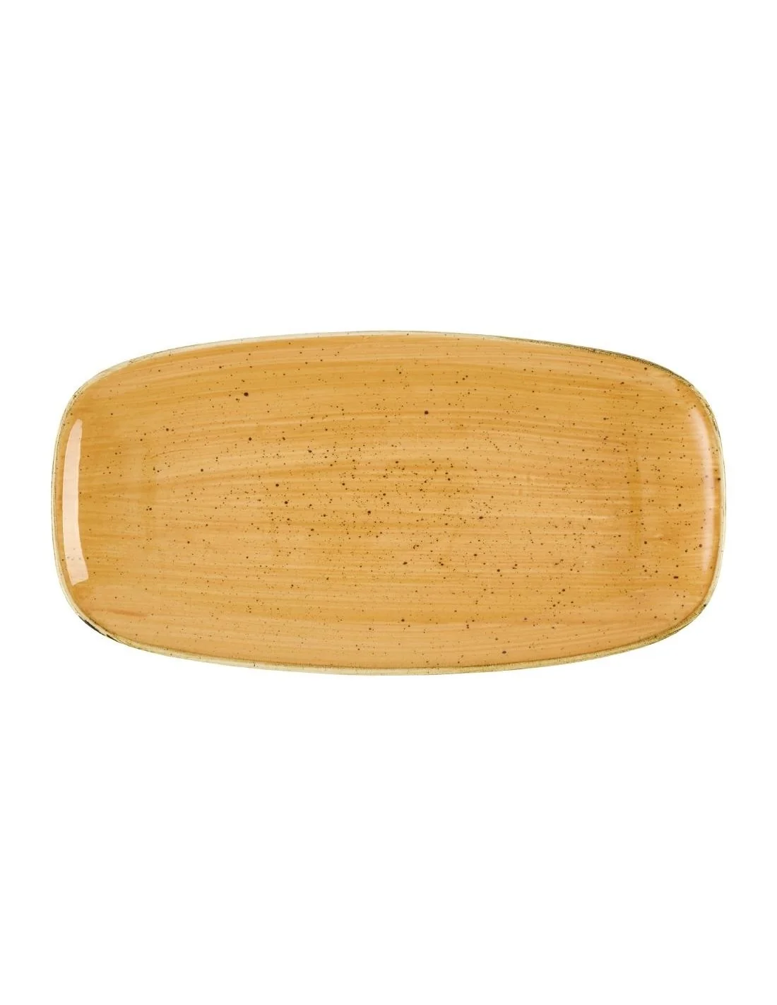 Assiettes oblongues Churchill Stonecast Tangerine Chefs' No. 3 (298 x 153mm) (Lot de 12)