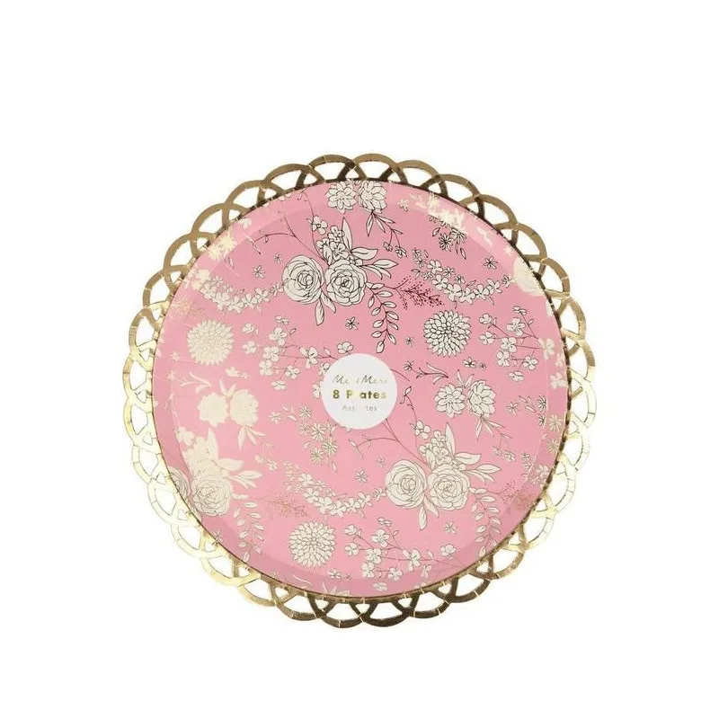 assiettes papier meri meri garden party