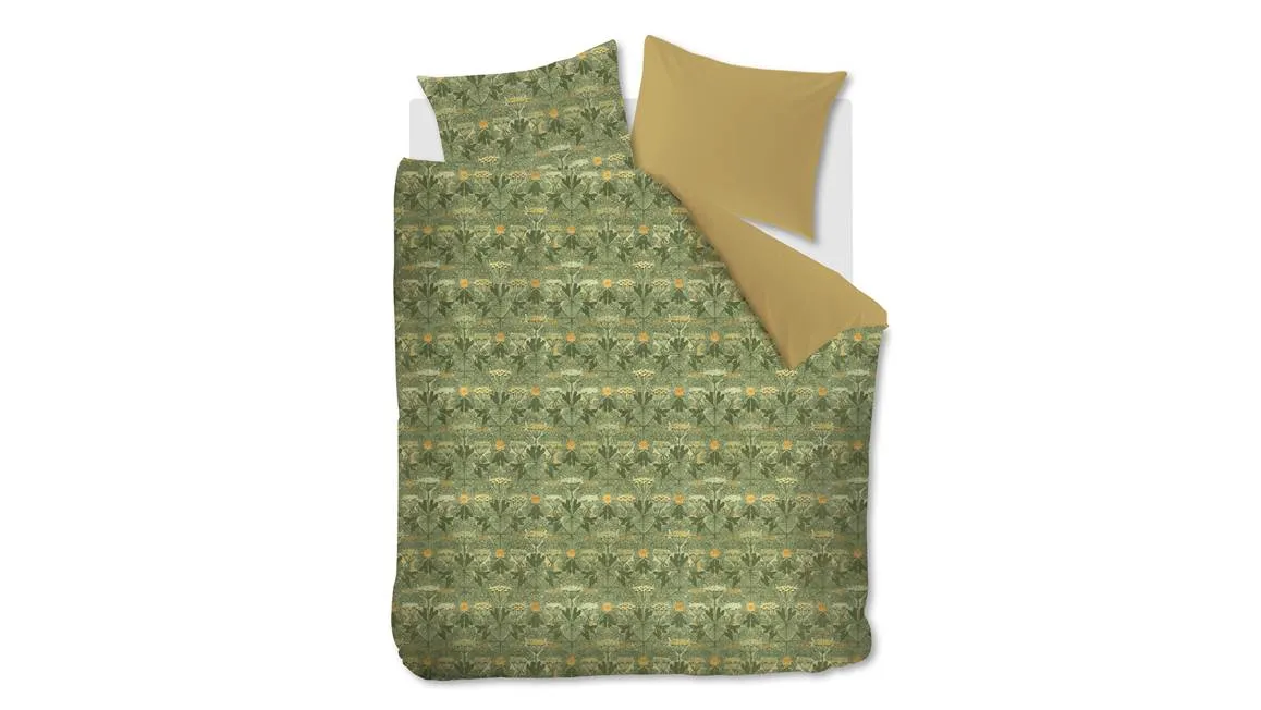 At Home Ancient housse de couette vert olive