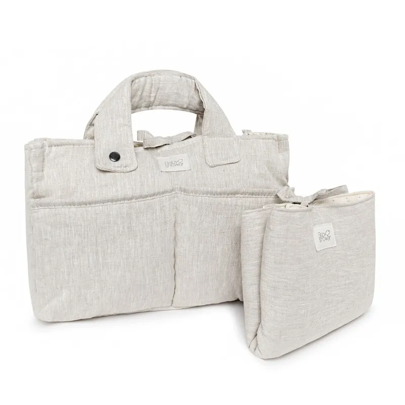 audrey stroller bag 100% linen