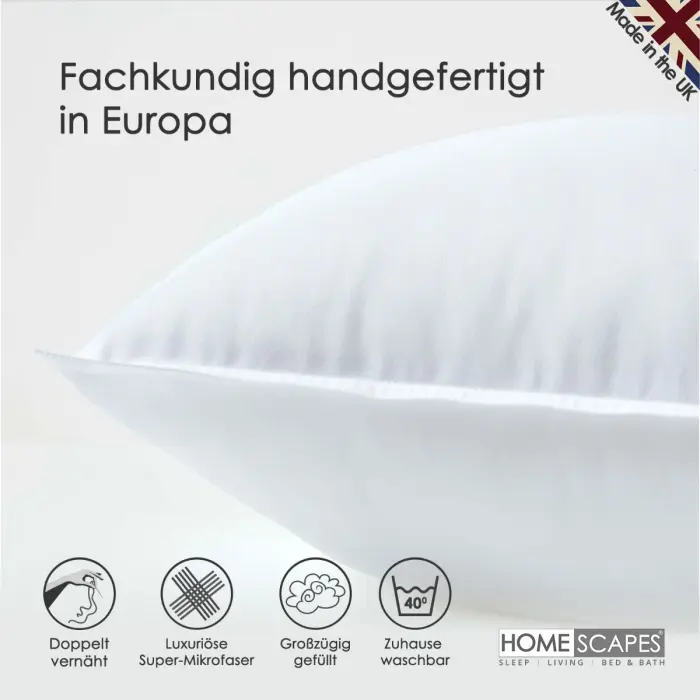 Coussin de garnissage en Microfibre, 35 x 35 cm – Lot de 2