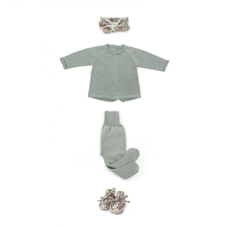 baby tricot grey set