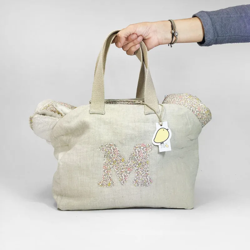 babysport bag with initial