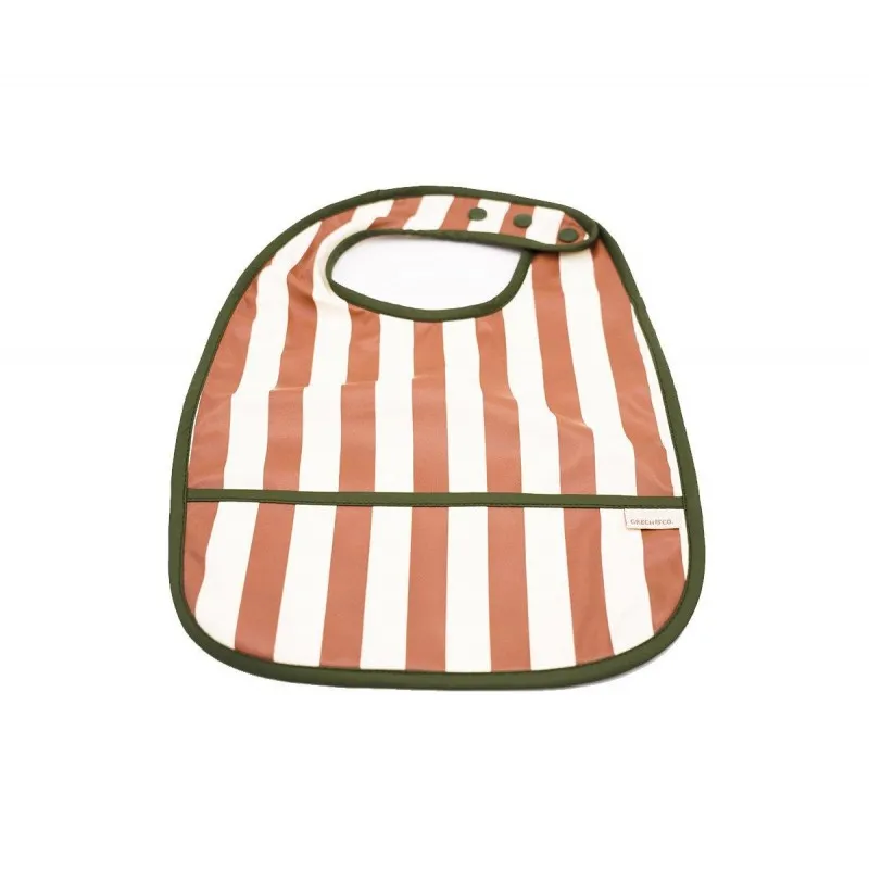 bavoir impermeable rayures atlas/tierra