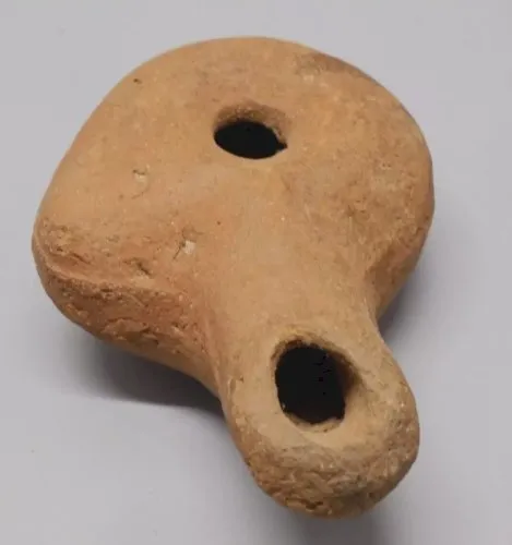 -BELLE ANCIENNE LAMPE A HUILE TERRE CUITE origine GRECQUE HELLENISTIQUE ? D