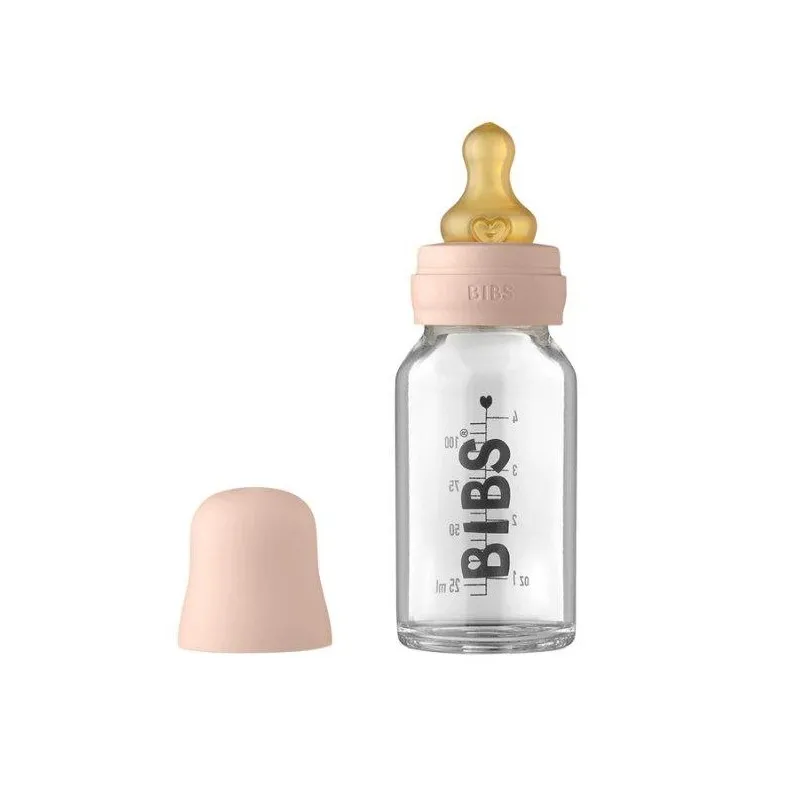 biberon cristal bibs blush 110 ml.