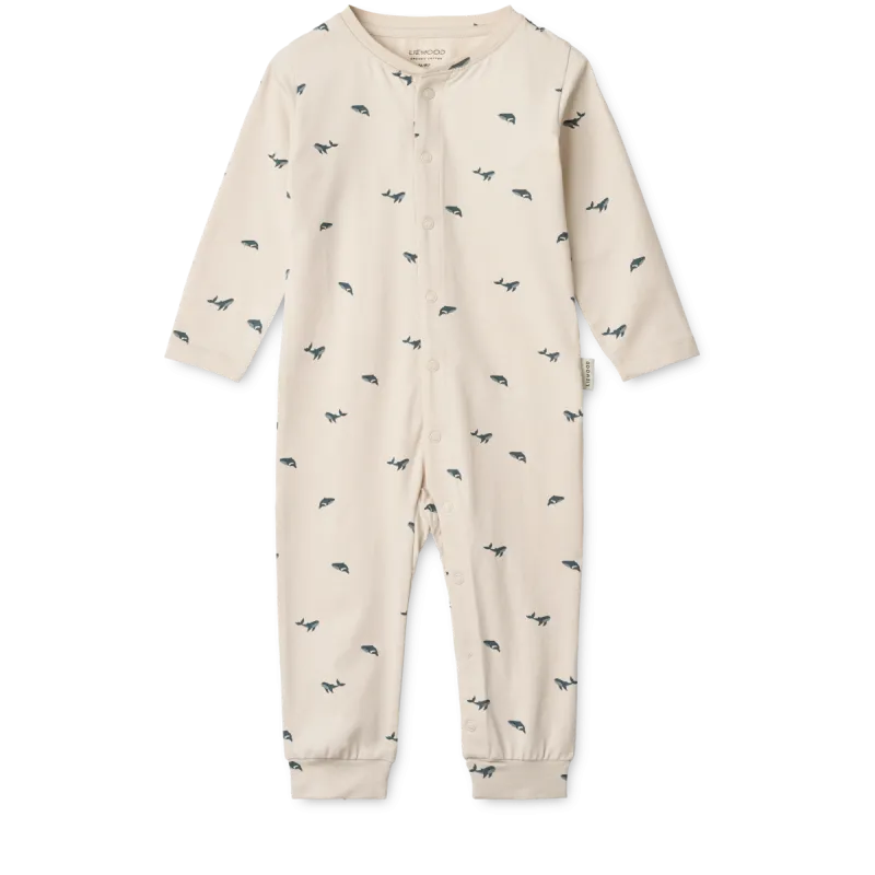 cozmo newborn jumpsuit beige