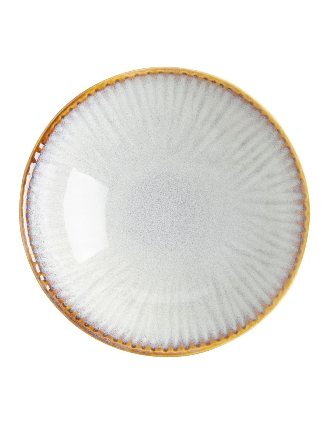 Bols évasés Olympia Drift en relief gris 155 mm (lot de 6)