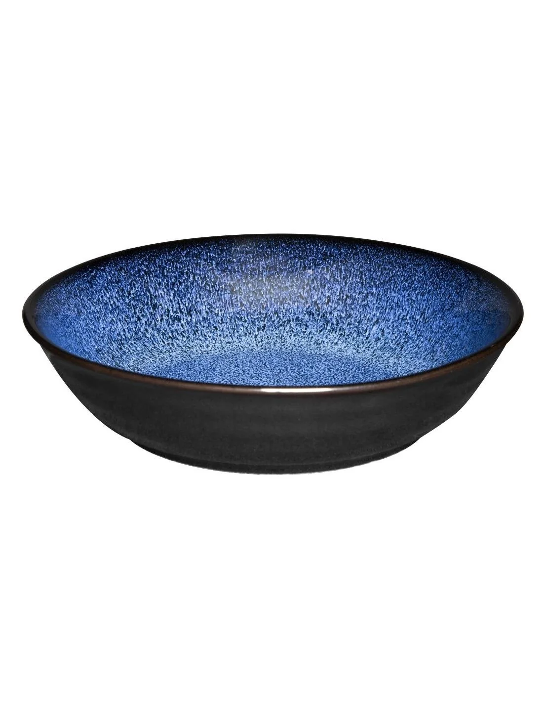 Bols plats Olympia Luna bleu nuit 210 mm (lot de 4)