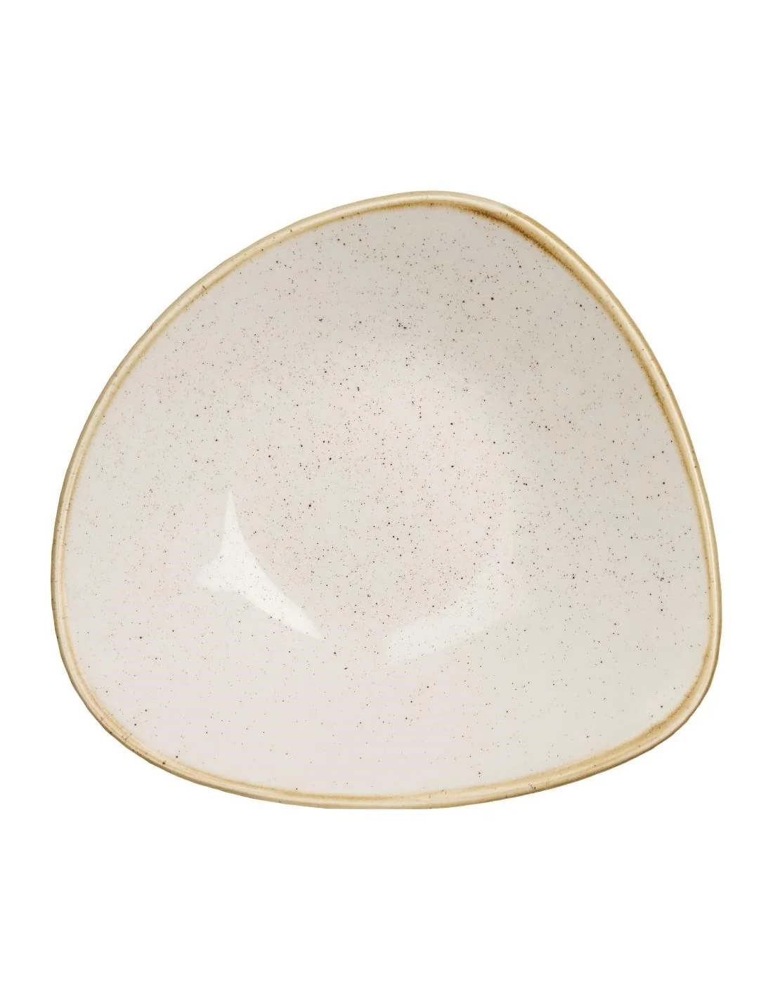 Bols triangulaires Churchill Stonecast Barley White 152mm (Lot de 12)