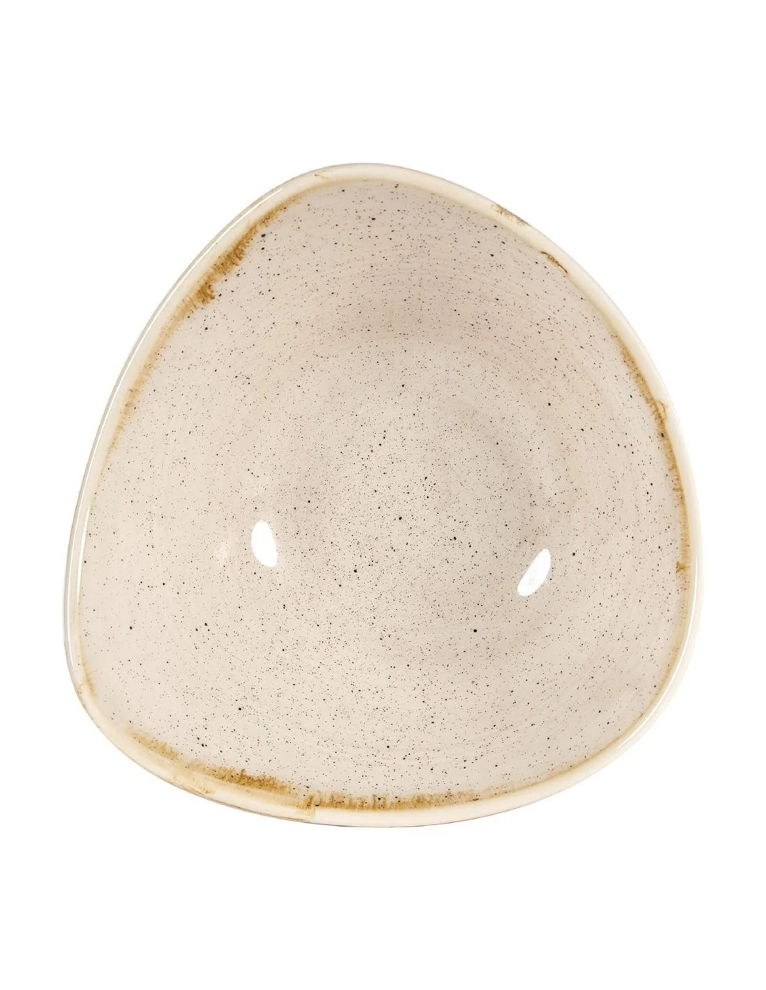 Bols triangulaires Churchill Stonecast Nutmeg Cream 153mm (Lot de 12)