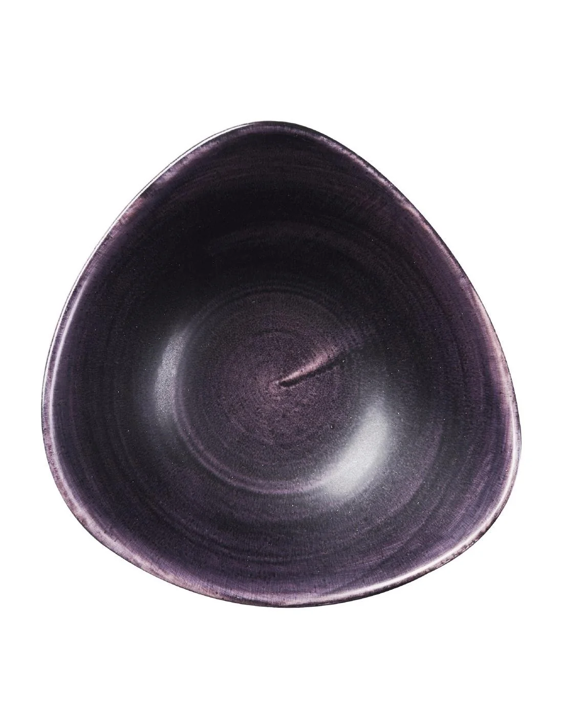 Bols triangulaires Churchill Stonecast Patina Purple 185mm (Lot de 12)