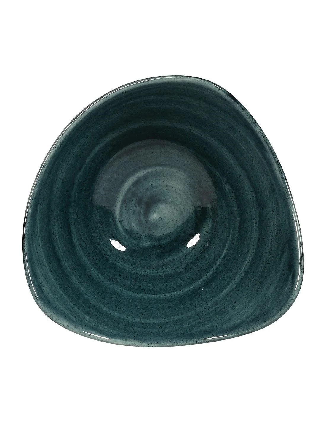 Bols triangulaires Churchill Stonecast Patina Rustic Teal 153mm (Lot de 12)