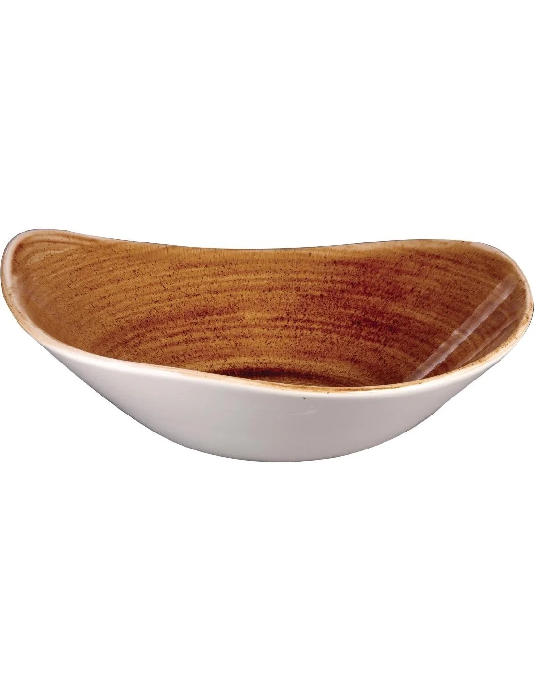 Bols triangulaires Churchill Stonecast Patina Vintage Copper 235mm (Lot de 12)